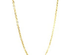 14k Yellow Gold Diamond Cut Cable Link Chain (1.50 mm)