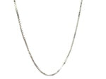 14k White Gold Octagonal Box Chain 1.0mm