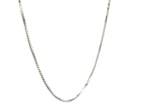 14k White Gold Octagonal Box Chain 1.0mm