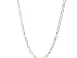 3.2mm 14k White Gold Oval Rolo Chain (3.20 mm)