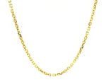 14k Yellow Gold Diamond Cut Cable Link Chain (1.90 mm)