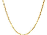 14k Yellow Gold Semi Solid Box Chain 1.6mm