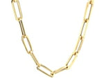 14K Yellow Gold Wide Paperclip Chain (6.1 mm)