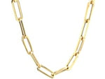 14K Yellow Gold Wide Paperclip Chain (6.10 mm)