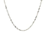 14k White Gold Singapore Chain (1.80 mm)