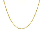 Diamond Cut Fancy Links Pendant Chain in Yellow Gold (1.50 mm)