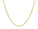 Diamond Cut Fancy Links Pendant Chain in 14k Yellow Gold (1.5mm)