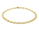 3.3mm 14k Yellow Gold Heart Anklet