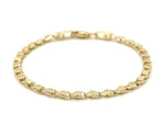 14k Yellow Gold Heart Bracelet (3.00 mm)