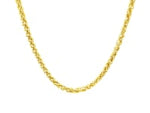 14k Yellow Gold 2.8mm Light Weight Wheat Chain