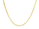 14k 1.8mm Yellow Gold Square Wheat Chain