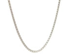 14k White Gold Round Wheat Chain (2.1 mm)