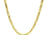 4.1mm 14k Yellow Gold Diamond Cut Round Franco Chain