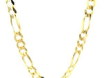 14k Yellow Gold Solid Figaro Chain (7.00 mm)