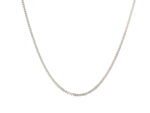 14k White Gold Gourmette Chain 1.5mm