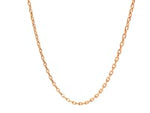 Double Extendable Cable Chain in 14k Rose Gold (1.80 mm)