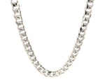 14k White Gold Solid Miami Cuban Chain (6.00 mm)