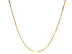 14k Yellow Gold Adjustable Box Chain (1.10 mm)