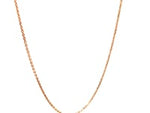 14k Rose Gold Adjustable Cable Chain 0.9mm