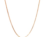 14k Rose Gold Adjustable Cable Chain 0.9mm