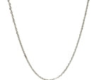 14k White Gold Adjustable Sparkle Chain (1.20 mm)