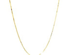 Double Extendable Box Chain in 14k Yellow Gold (0.51 mm)