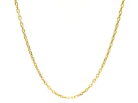 Double Extendable Cable Chain in 14k Yellow Gold (1.9mm)