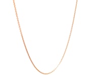 Double Extendable Cable Chain in 14k Rose Gold (0.6mm)