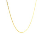 14k Yellow Gold Round Cable Link Chain (1.20 mm)