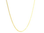 14k Yellow Gold Round Cable Link Chain (1.20 mm)