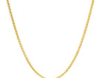 14k Yellow Gold Round Wheat Chain (1.5 mm)