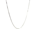 14k White Gold Classic Box Chain (0.60 mm)