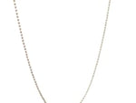 14k White Gold Bead Chain 1.0mm (1.00 mm)