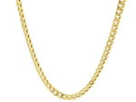 10k Yellow Gold Semi Solid Miami Cuban Chain (4.50 mm)