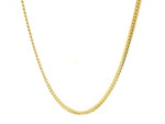 2.6mm 10k Yellow Gold Classic Solid Miami Cuban Chain