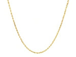 10k Yellow Gold Solid Diamond Cut Rope Chain 1.25mm