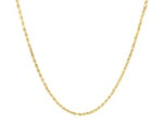 10k Yellow Gold Solid Diamond Cut Rope Chain (1.40 mm)