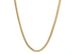 10k Yellow Gold Classic Solid Miami Cuban Chain (3.20 mm)