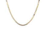 2.0mm 14k Yellow Gold Semi Solid Box Chain