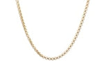 14k Yellow Gold Solid Round Box Chain (2.5 mm)