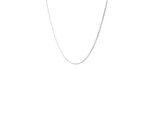 14k White Gold Cable Link Chain (0.50 mm)