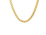 14k Yellow Solid Gold Diamond Cut Round Franco Chain (4.60 mm)