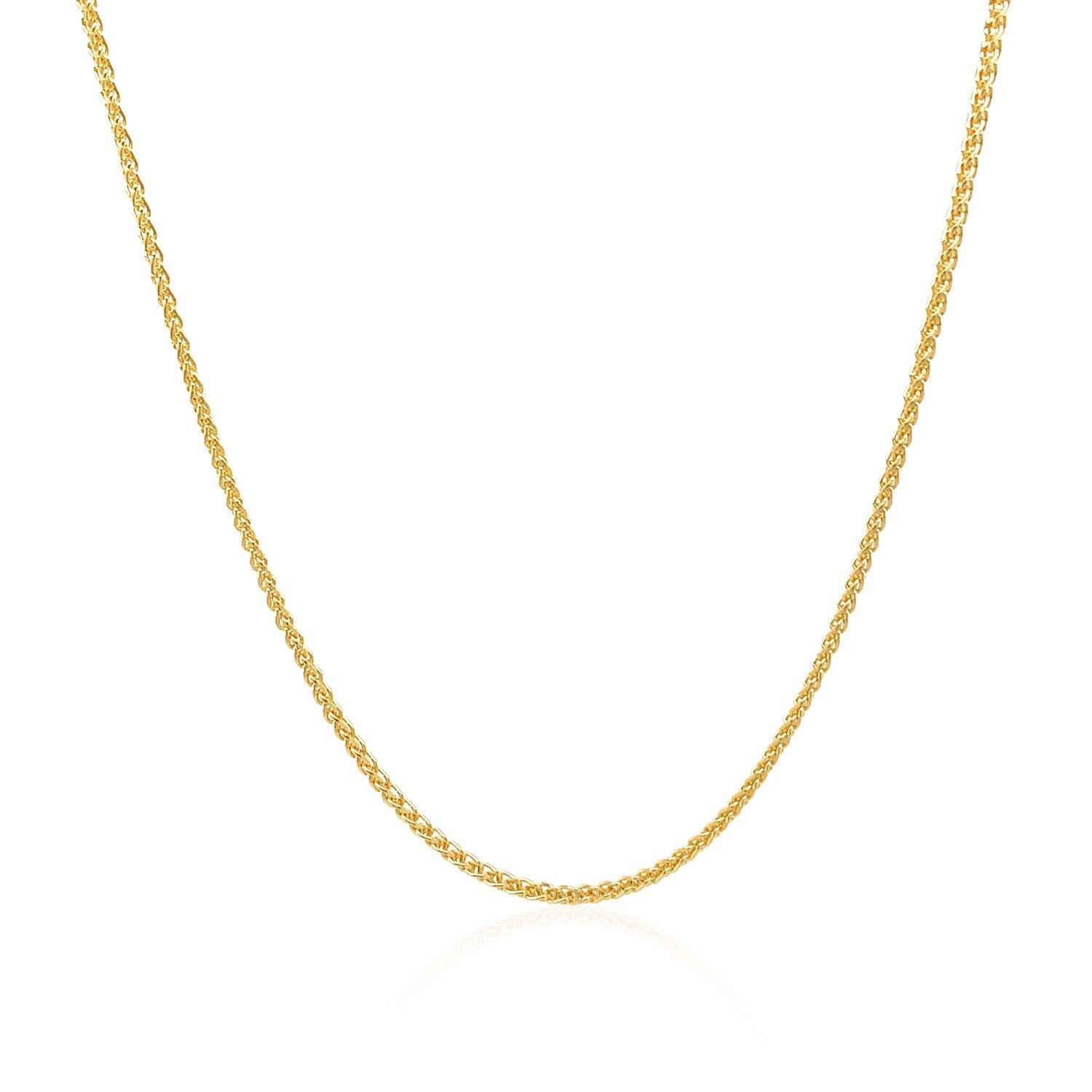 14k Yellow Gold Round Chain 1.2mm