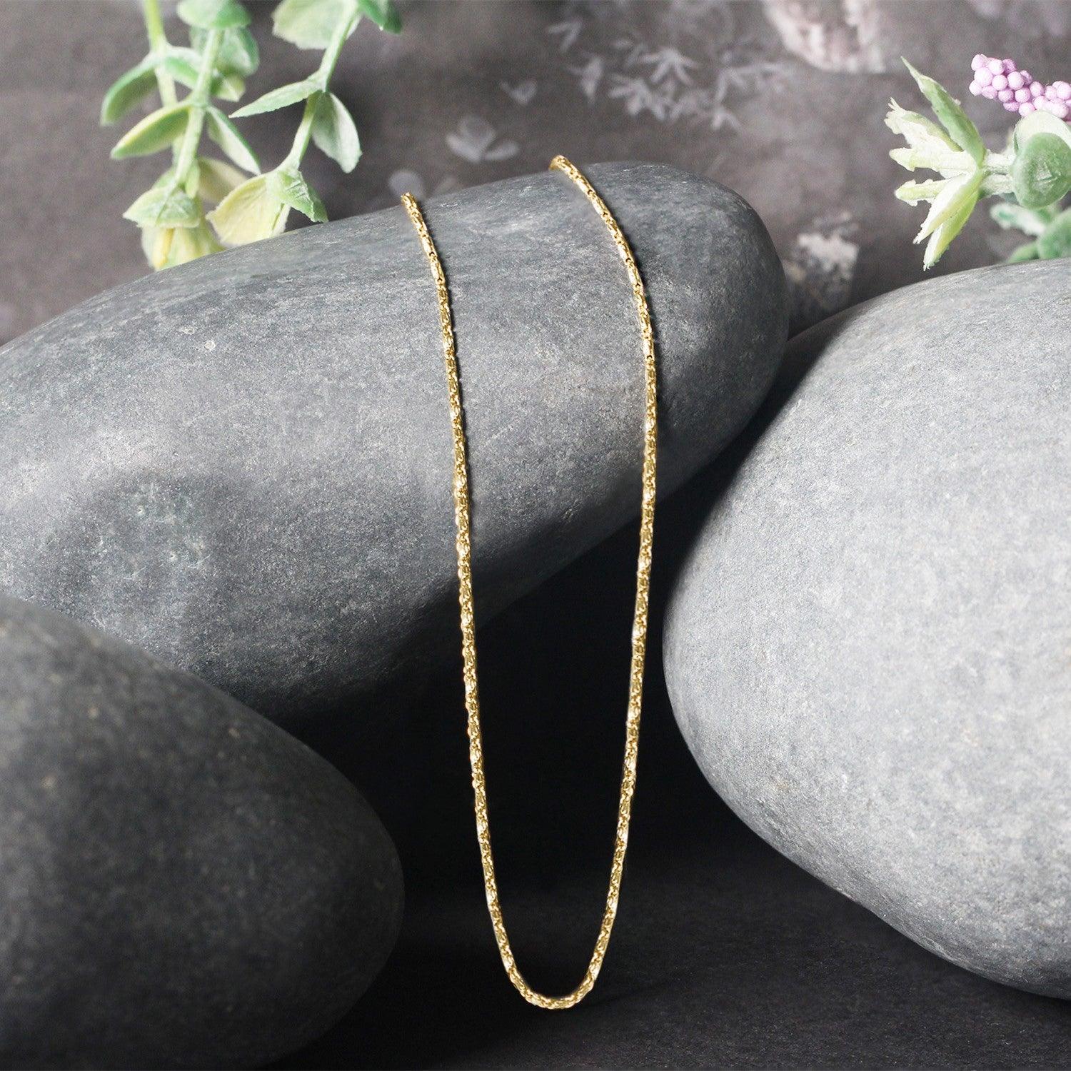 14k Yellow Gold Lumina Pendant Chain 0.9mm