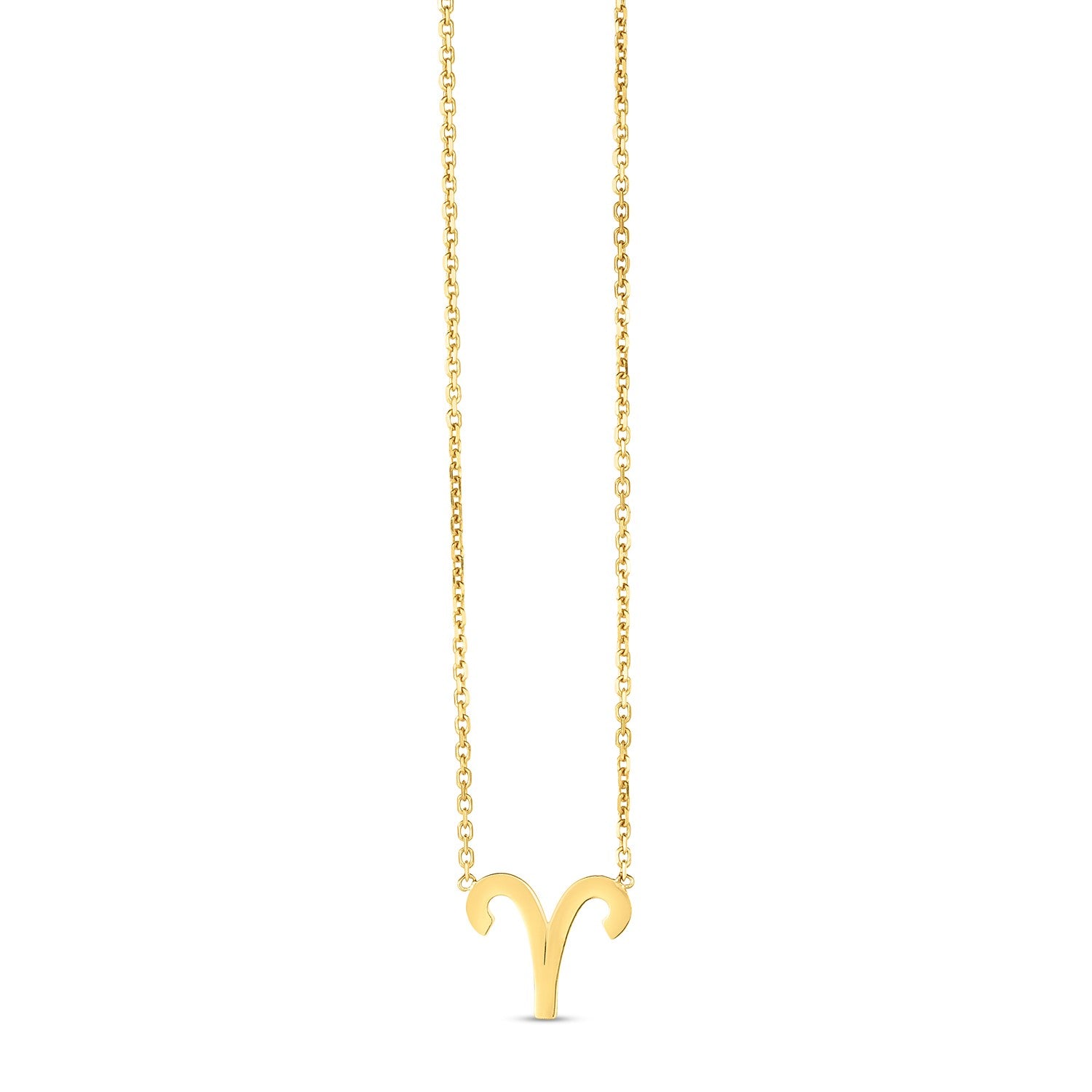 14K Yellow Gold Aries Necklace