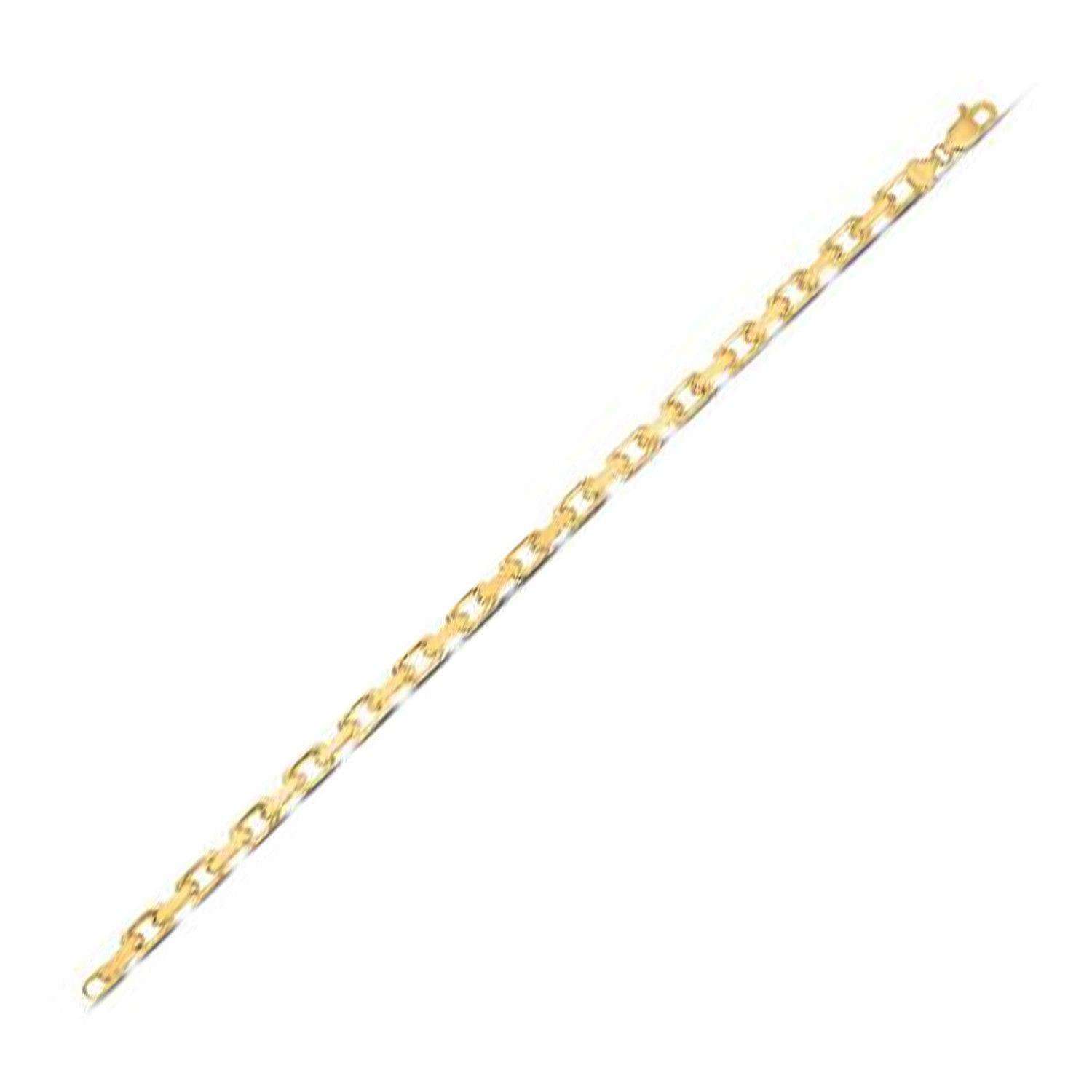 14k Yellow Gold French Cable Link Chain 4.8 mm