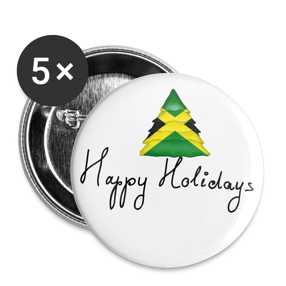 Jamaica, Buttons large 2.2'' (5-pack), Jamaica Christmas Tree - Justin Kyne Brand