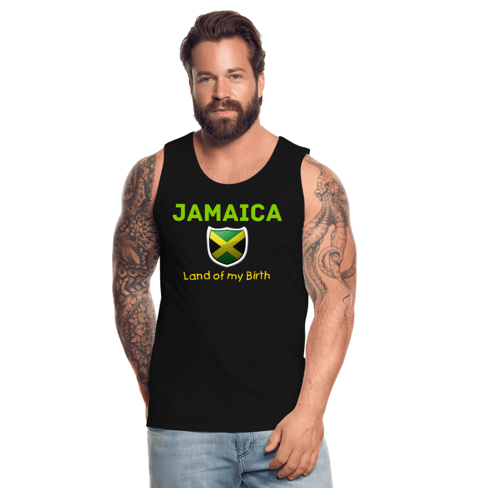 Jamaica. Men’s Premium Tank, Jamaica Land of My Birth - Justin Kyne Brand