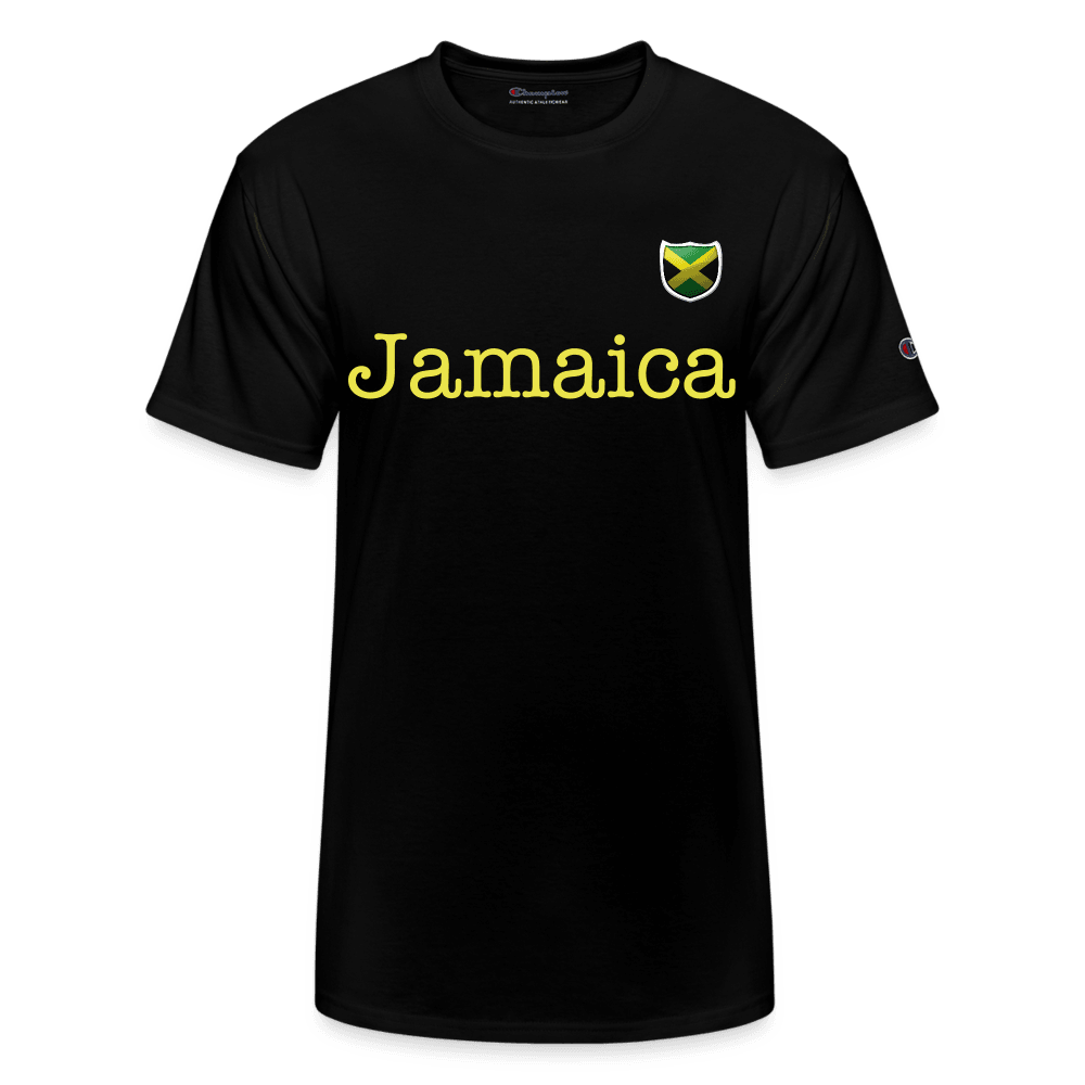 Justin Kyne, Champion Unisex T-Shirt, Jamaica badge - Justin Kyne Brand