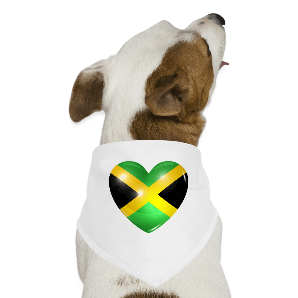 Justin Kyne, Dog Bandana, Jamaica Heart - Justin Kyne Brand